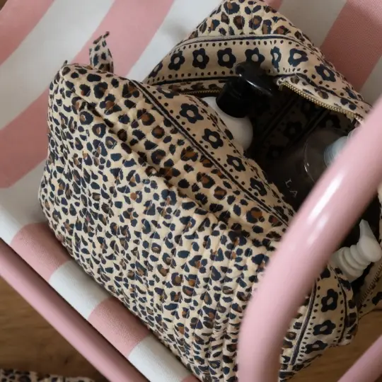 Trousse de toilette – léopard beige