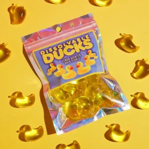 Perles de bain en forme de canard parfumées au citron