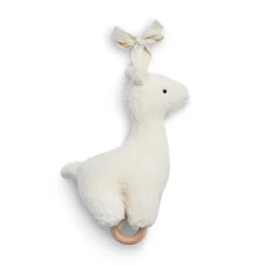 Peluche musicale – lama blanc
