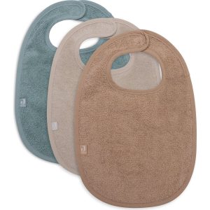 Bavoir éponge – sea green / nougat / biscuit