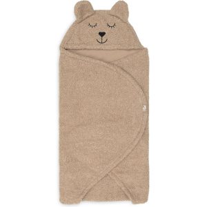 Couverture portefeuille bear boucle – biscuit