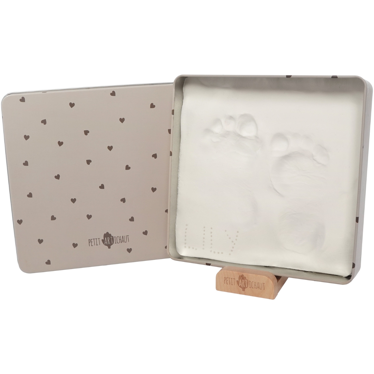 Babybox carré empreintes – Jolis coeurs – Image 4