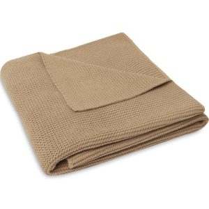 Couverture berceau 75×100 – Basic knit Biscuit