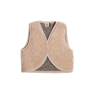 Veste laine beige doublé – bébé