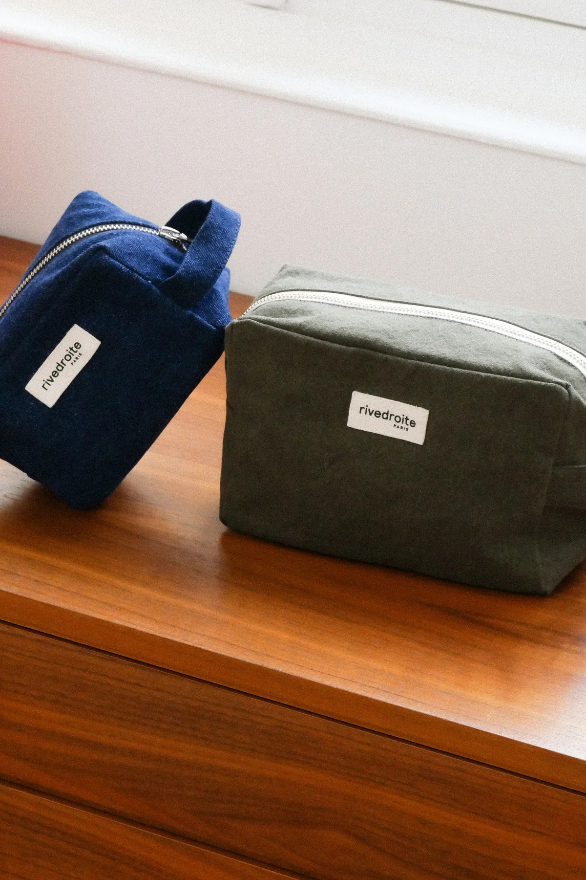 Trousse de toilette tournelle XL – Raw denim – Image 4