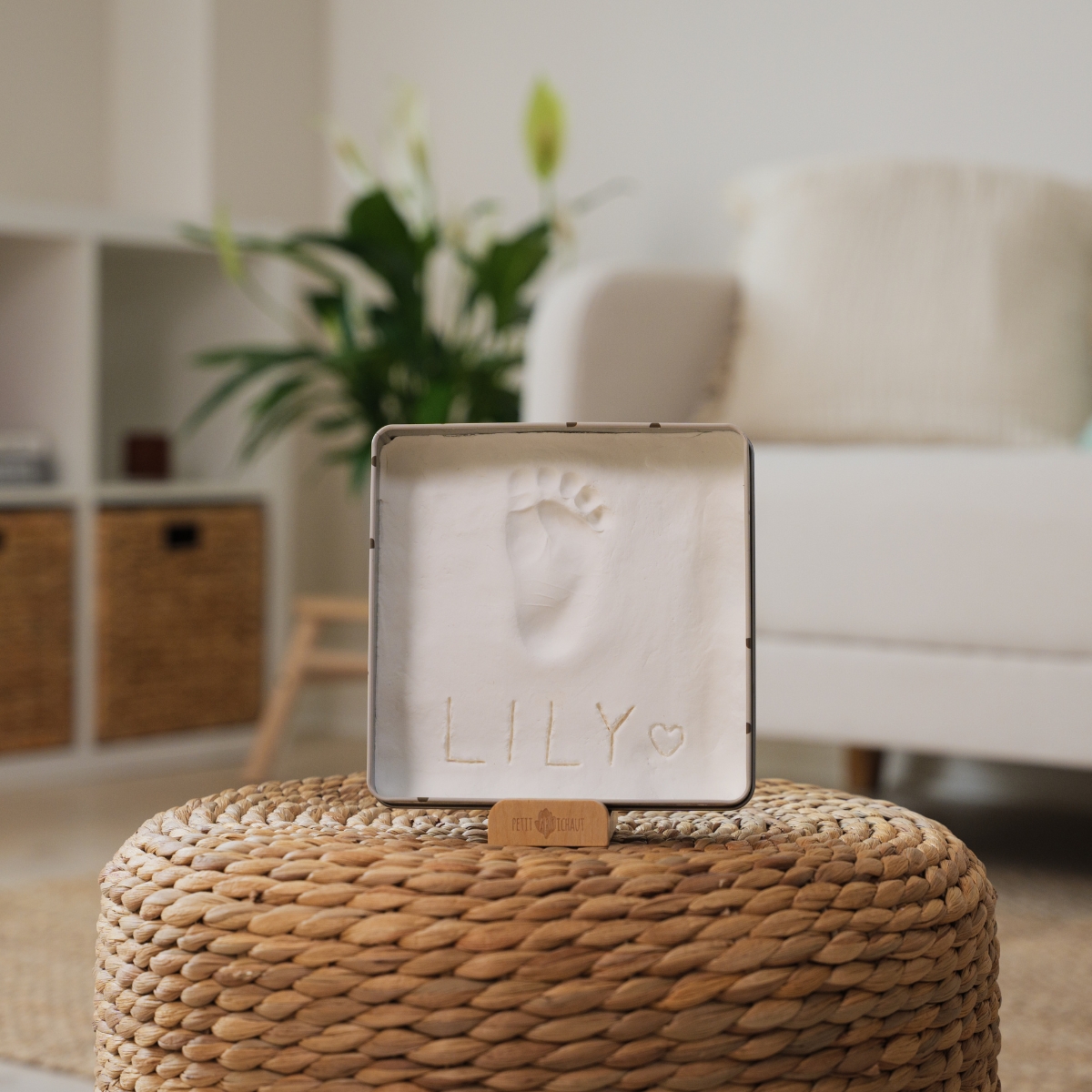 Babybox carré empreintes – Jolis coeurs – Image 2