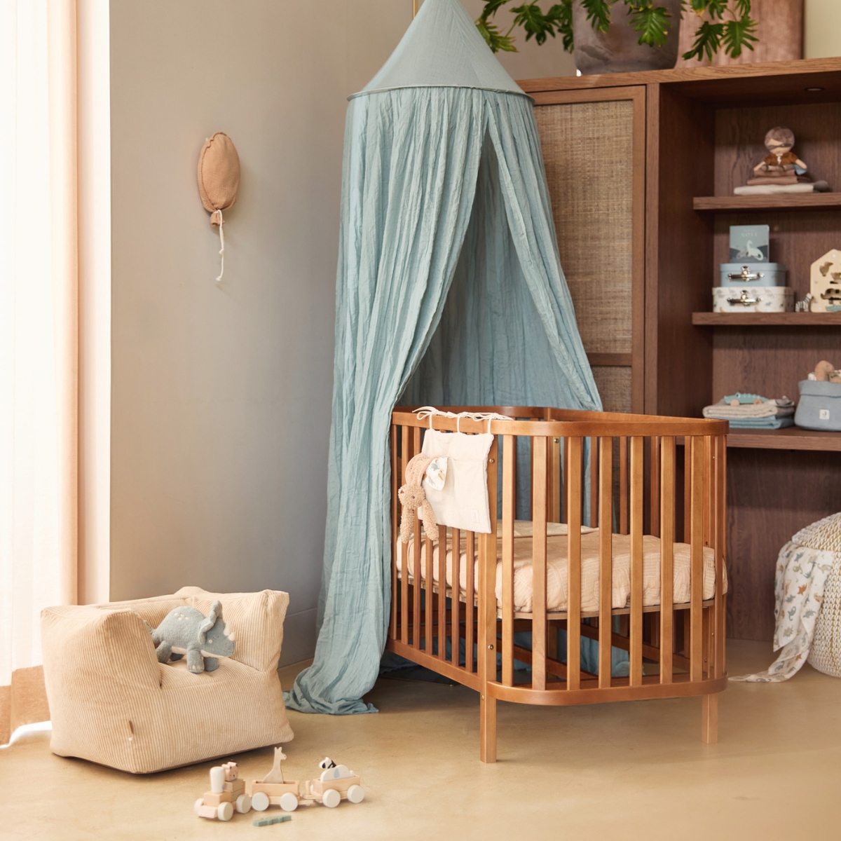 Fauteuil enfant – velour naturel – Image 3