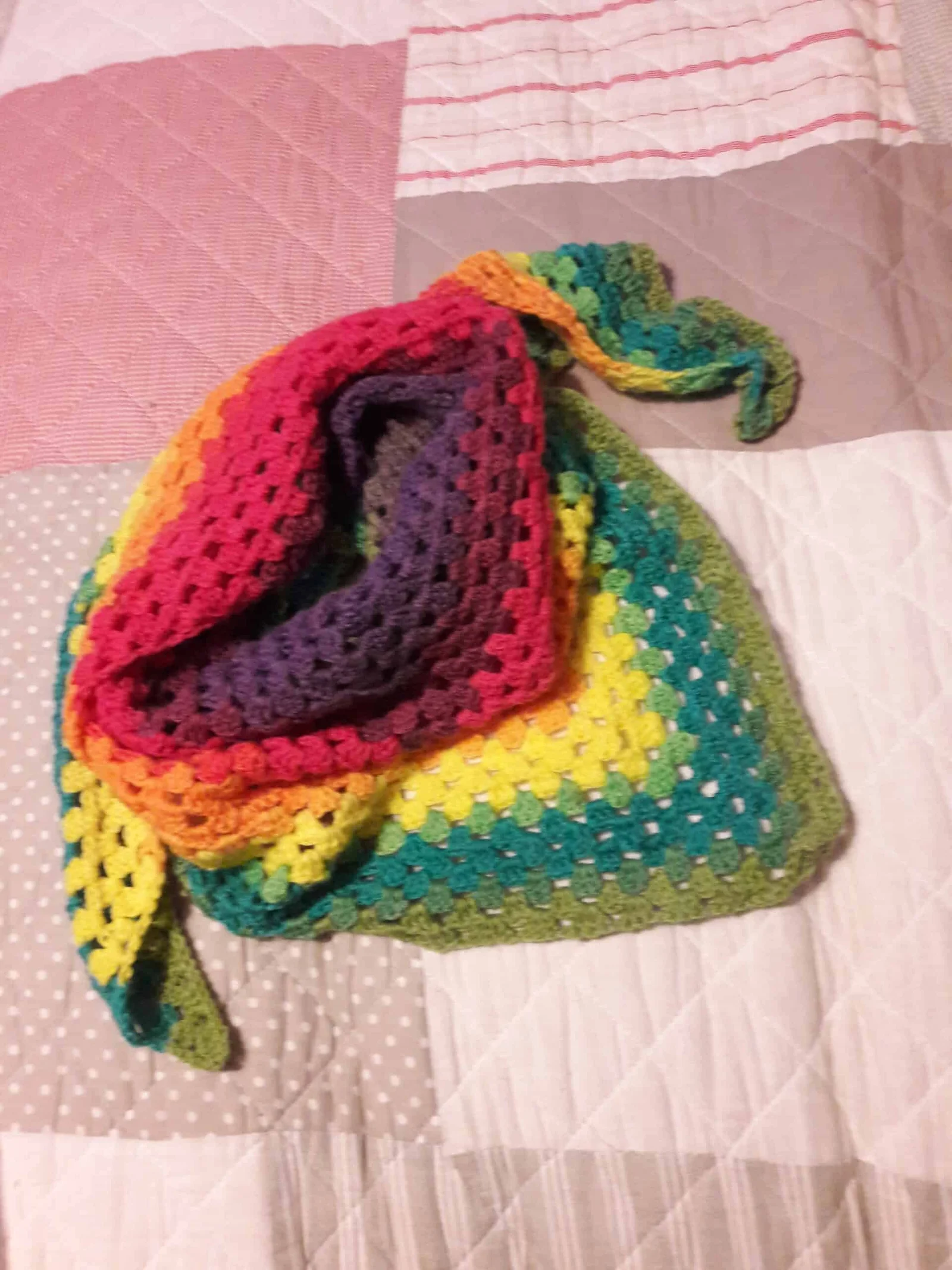 KIT HALF GRANNY SQUARE SHAWL – Image 2