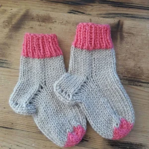 Chaussettes en laine peignée et acrylique (6-9 MOIS)