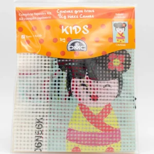 Kit canevas gros trous poupée Kokeshi