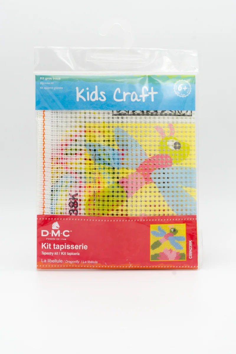 Kit canevas gros trous libellule