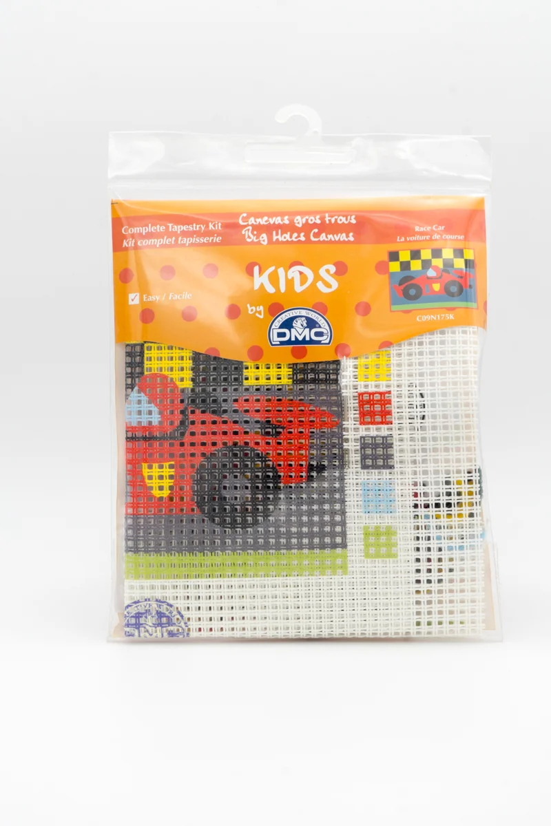 Kit canevas gros trous voiture de course