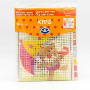 Kit canevas gros trous petit singe et son parapluie