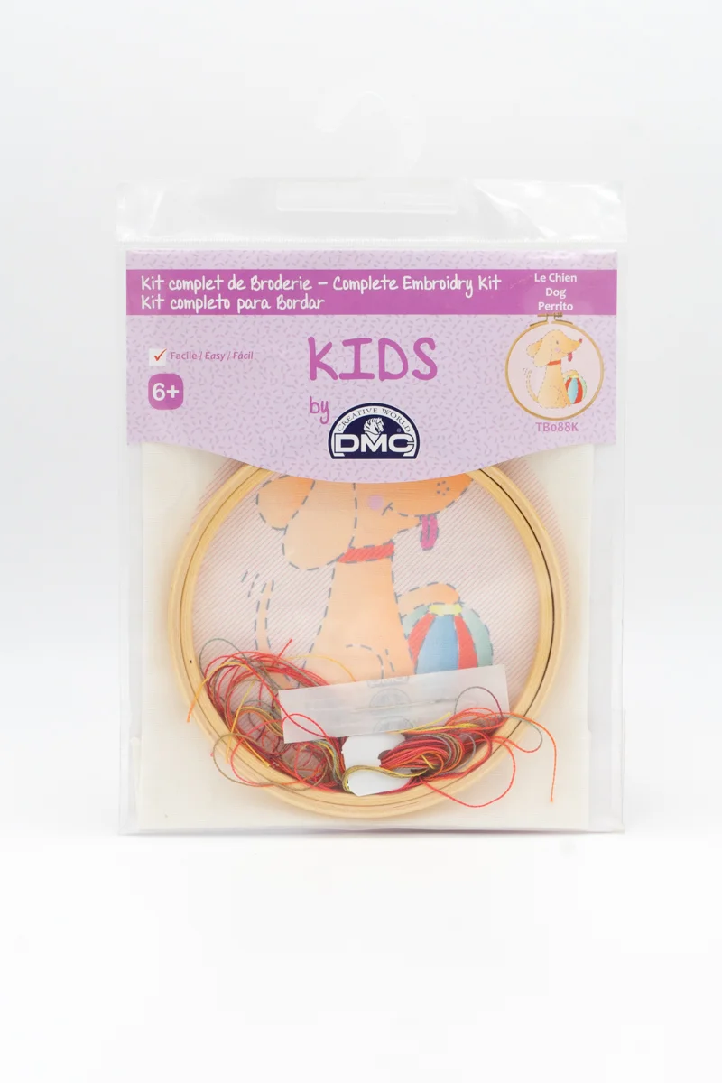 Kit de broderie chien joueur