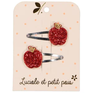 Barrettes mini pommes rouge