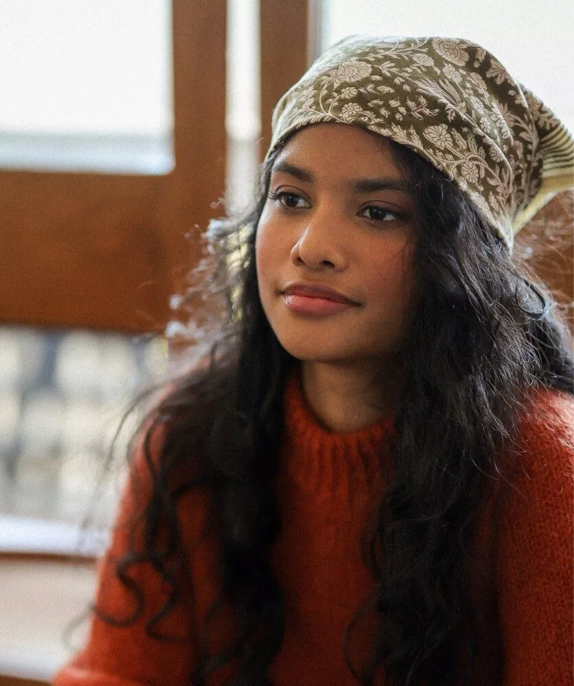 Petit foulard – Anjali kaki – Image 4