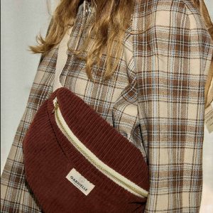 Banane en velours jaspe