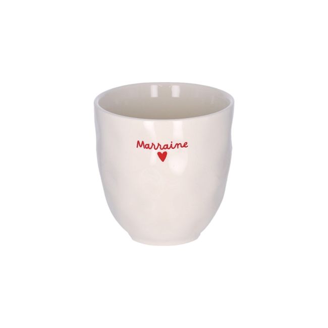 Tasse marraine coeur rouge