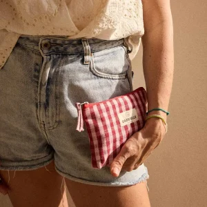 Trousse Vichy cerise – Gabrielle Paris