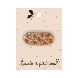 Barrette cerise rouge