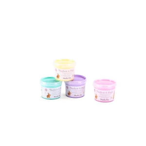 4 pots de peinture à doigts pastel | Les Rosalies