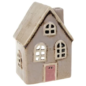 Bougie chauffe-plat gris pâle Village Pottery Cottage