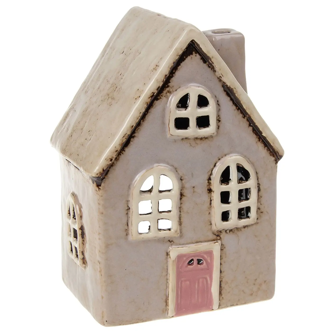 Bougie chauffe-plat gris pâle Village Pottery Cottage – Image 2
