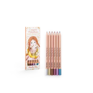 6 crayons métallisés | Les Rosalies
