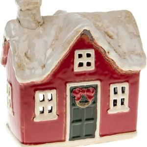 Bougie chauffe-plat traditionelle de Noel Rouge