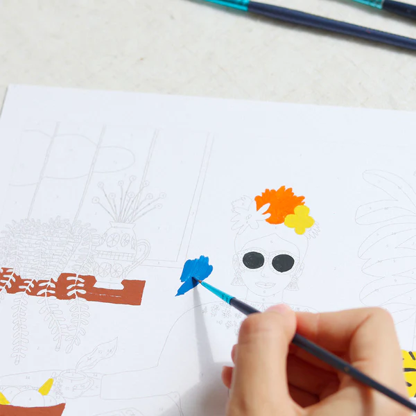 Peinture au numéro – la fille aux chats – Image 5