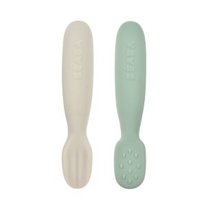 Pré-cuillère en silicone 4m + gris et vert