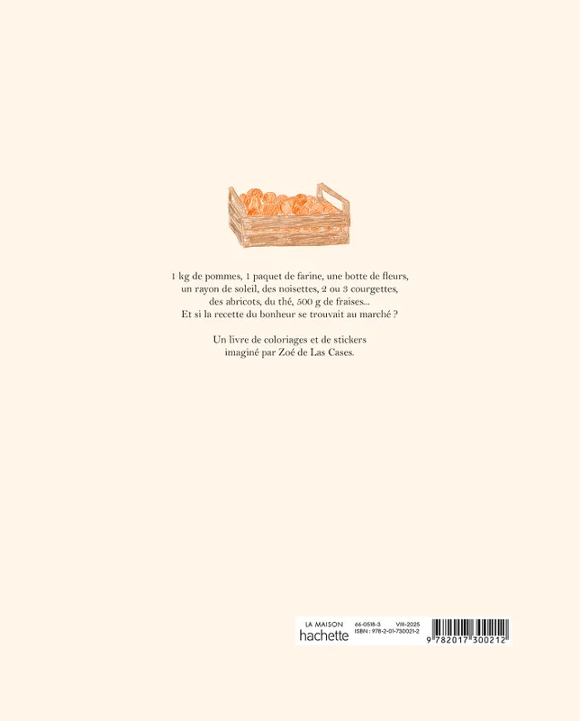 carnet de coloriage et de stickers – le marché zoé de las cases – Image 3