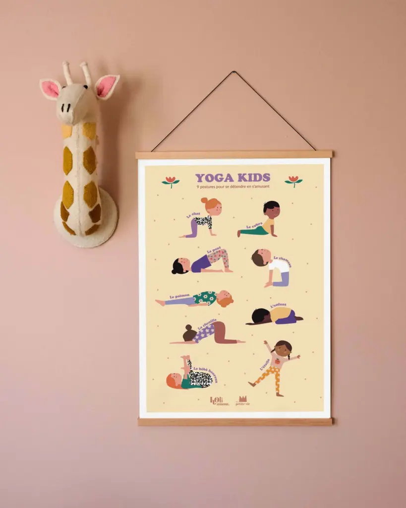 Affiche 50×70 Yoga kids – Image 3