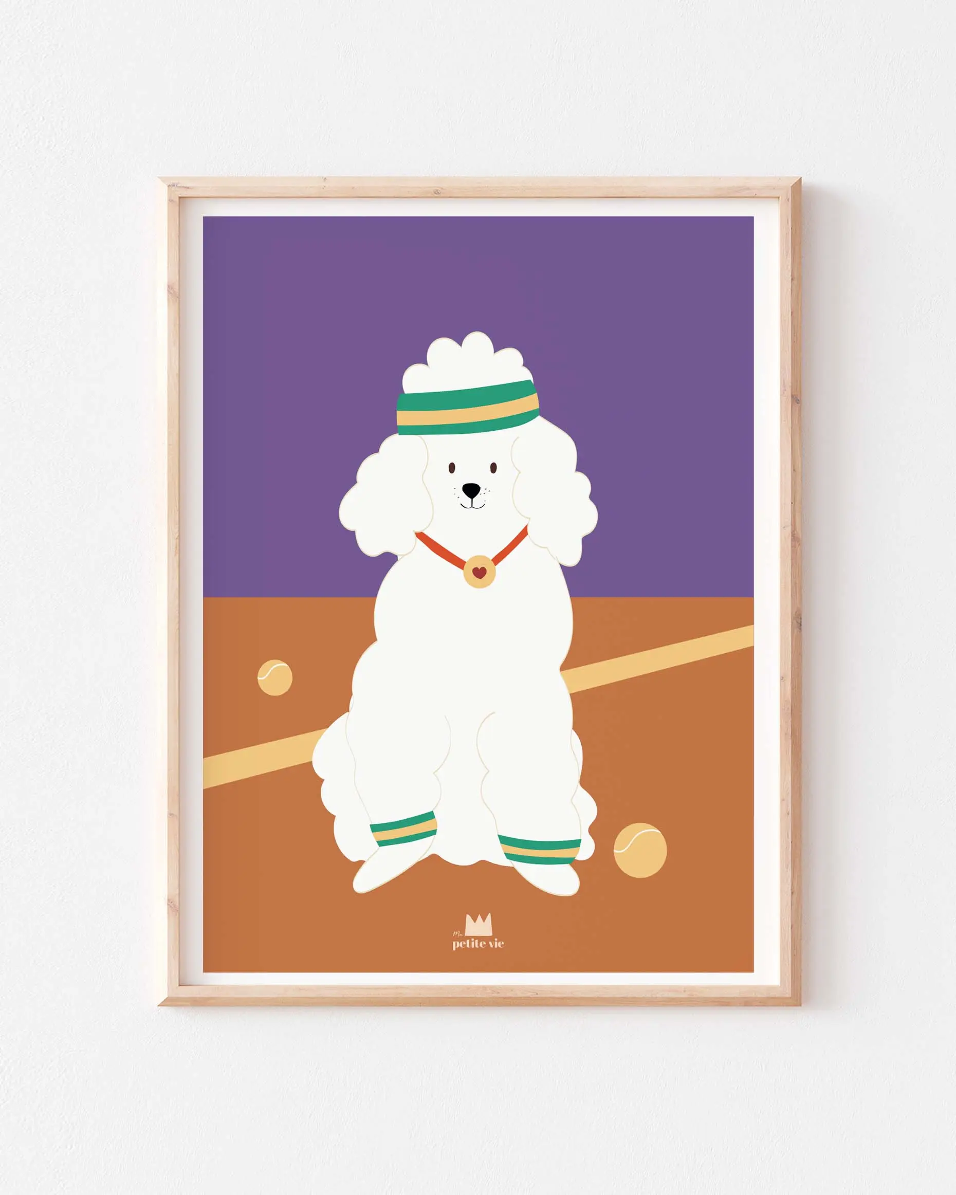 Affiche 30×40 – caniche tennis – Image 2
