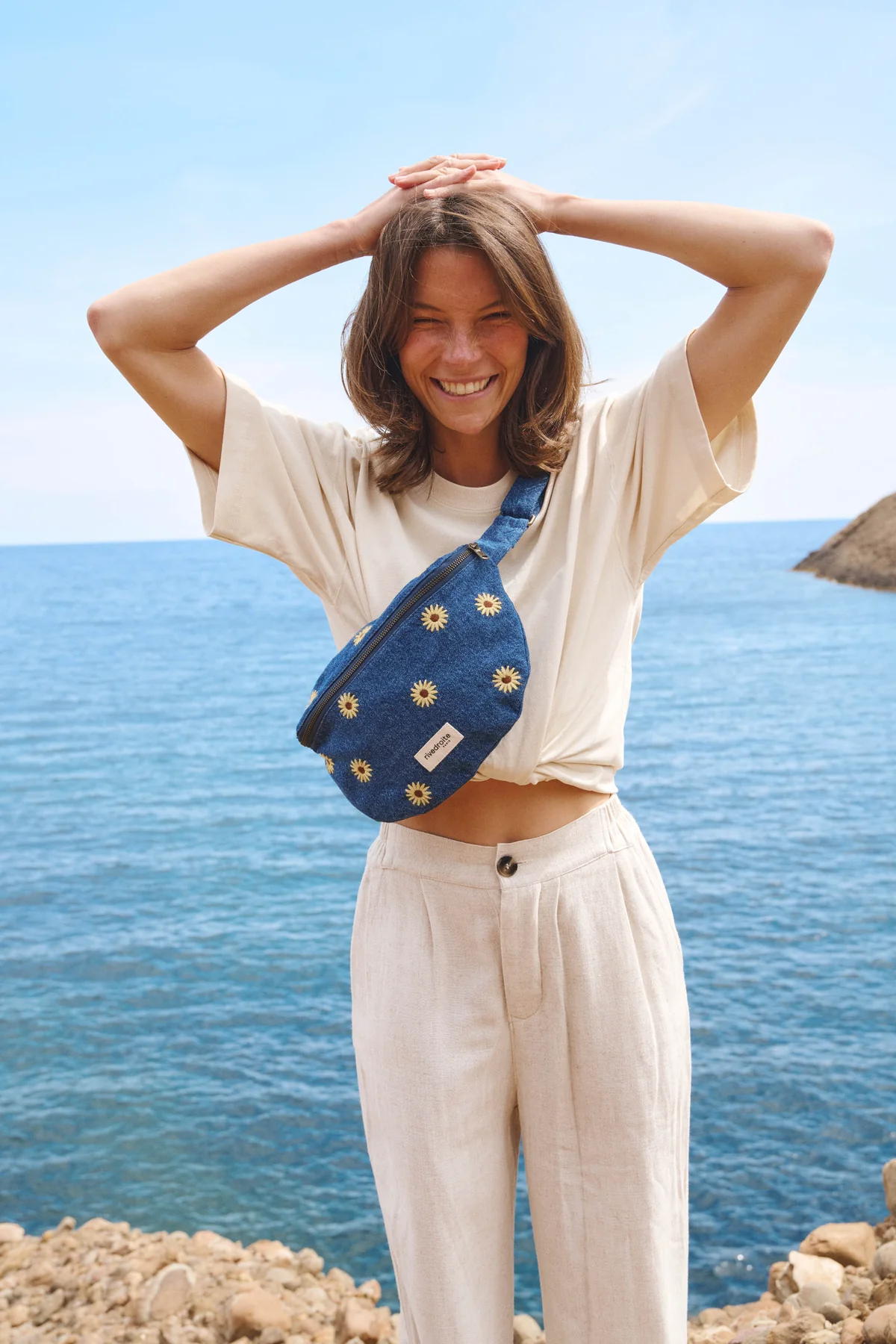 Banane custine – Denim fleurs – Image 2