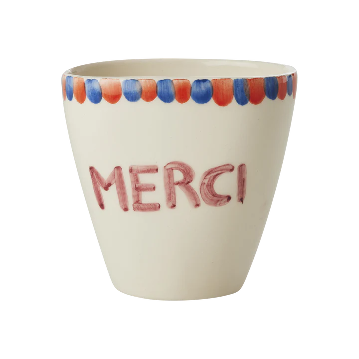 Petite tasse céramique MERCI – Image 2