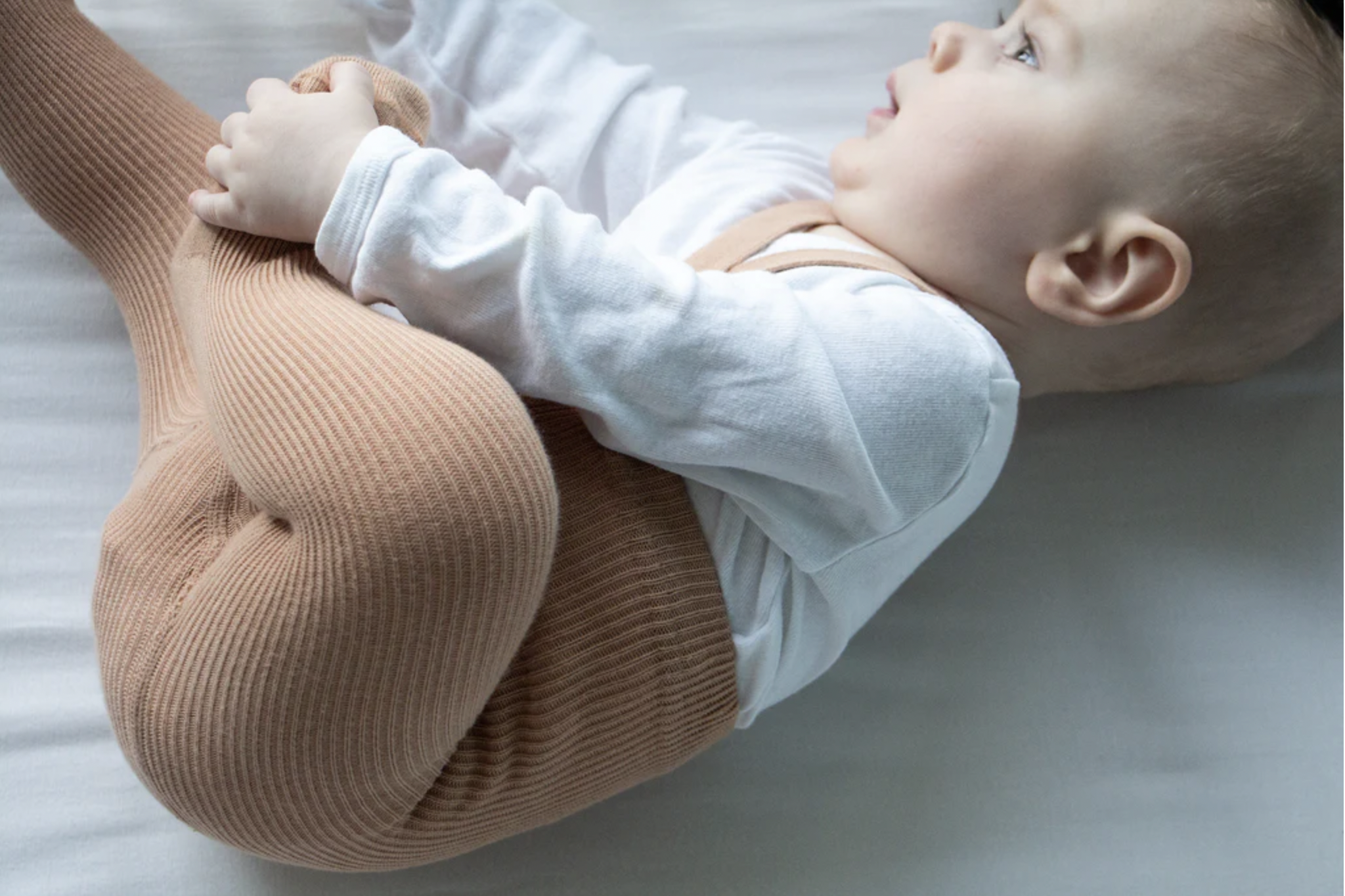 Collant coton avec pieds – light brown – Image 4