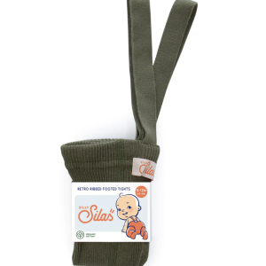 Collant coton avec pieds – olive