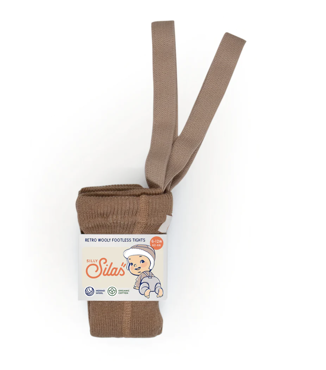 Collant wooly sans pieds – Cappucino – Image 2