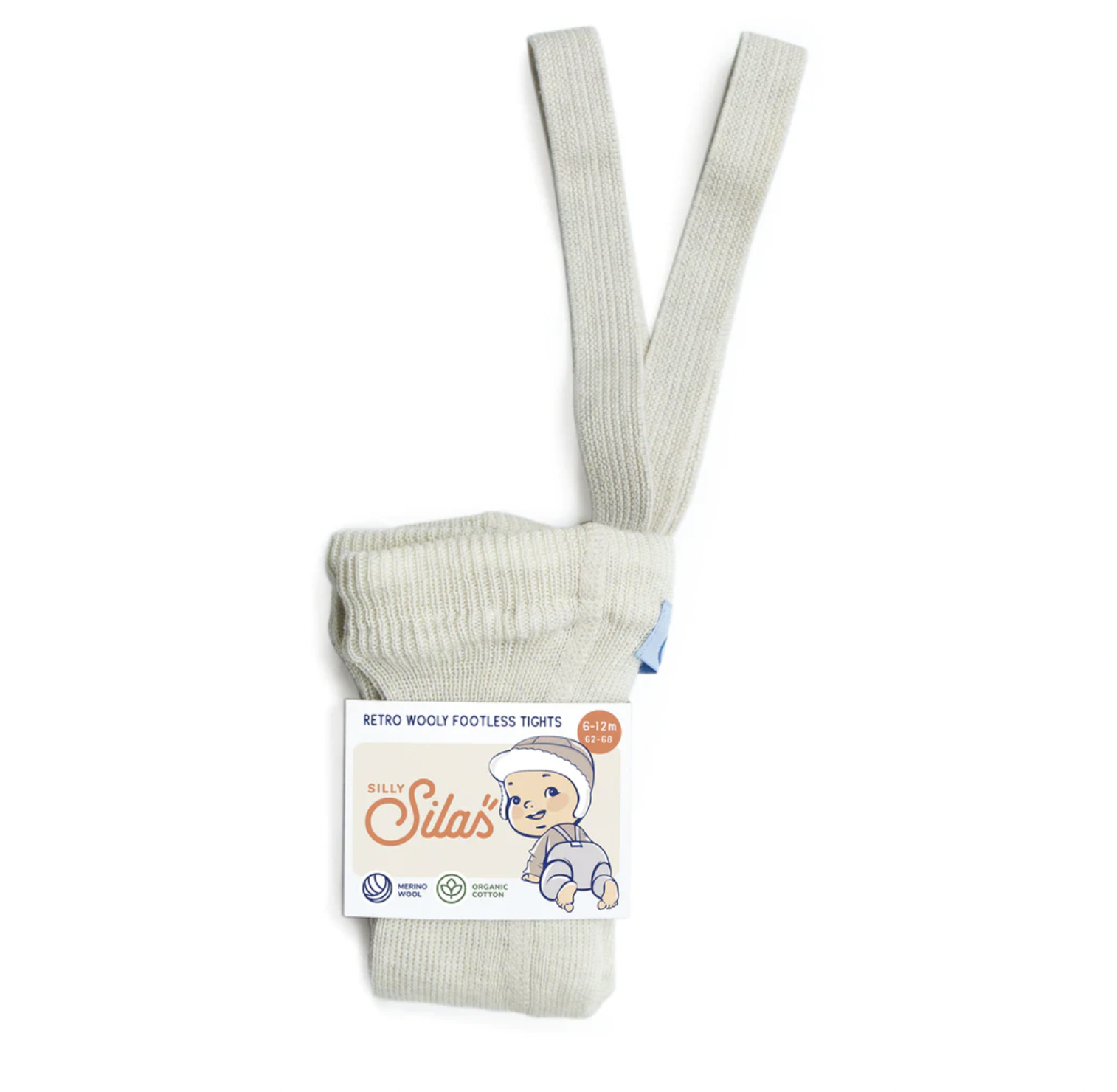 Collant wooly sans pieds – Cream