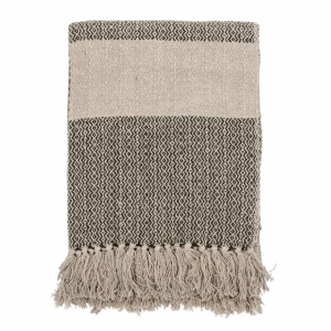 Fidan Plaid, Verte, Coton recyclé