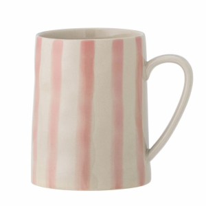 Mug rayé rose