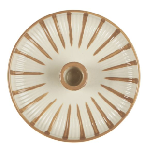 Bougeoir rayure camel