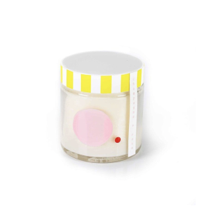 Bougie champagne et rose