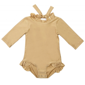 Body fille castille col versailles et noeud dans le dos – doré