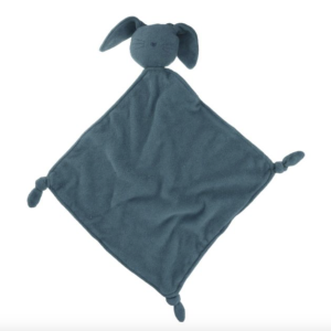 Doudou lapin bleu