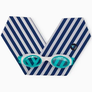 Waterplops – Lunette de piscine rayures bleu