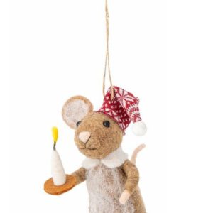 Bibelot Laine – souris bougie