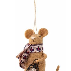 Bibelot Laine – souris lanterne