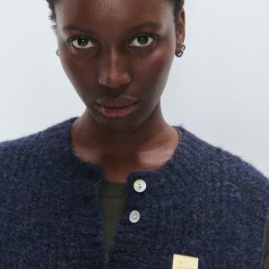 Pull sans manche EAST19 – Navy Mouliné